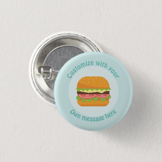 Kundengebundener Burger Button (Vorne & Hinten)