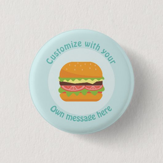 Kundengebundener Burger Button (Vorderseite)
