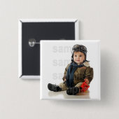 Kundengebundener Foto-Geburtstags-Knopf Button (Vorne & Hinten)