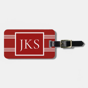 Kundengebundener Gepäckanhänger, Monogramm, Gepäckanhänger