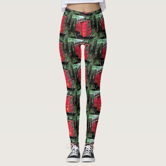 Kundengebundener kleiner Wohnwagen des roten Sinti Leggings (Vorderseite)