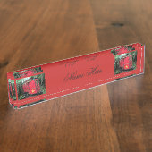 Kundengebundener kleiner Wohnwagen des roten Sinti Namensplakette (Seite)