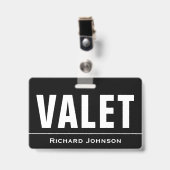 Kundengebundener NamensKammerdiener Ausweis (Front with Clip)