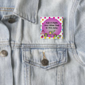 Kundengebundener Natur-Eulen-Knopf Button (Beispiel)