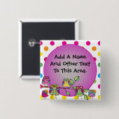 Kundengebundener Natur-Eulen-Knopf Button (Vorne & Hinten)