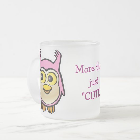 Kundengebundener niedlicher rosa mattglastasse (Vorderseite Links)