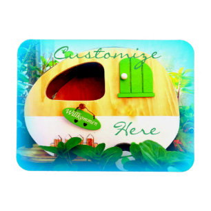 Kundengebundener Retro Vintager Camper Magnet