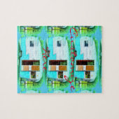 Kundengebundener Retro Vintager Camper Puzzle (Horizontal)