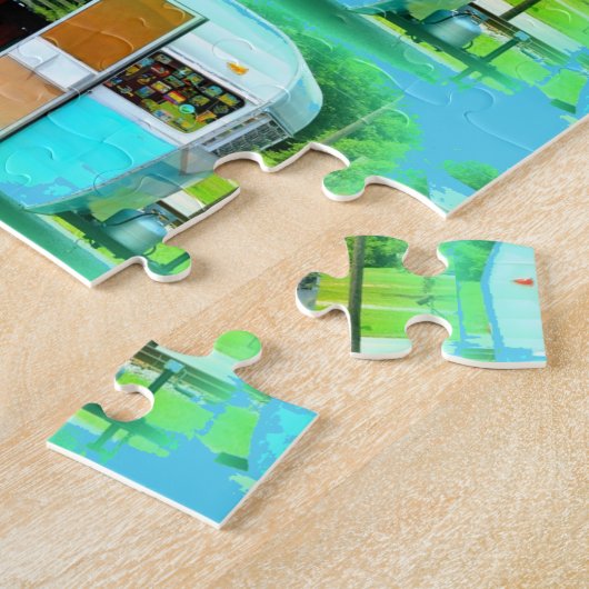 Kundengebundener Retro Vintager Camper Puzzle (Seite)