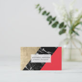 Kundengebundener roter schwarzer visitenkarte (Stehend Vorderseite)