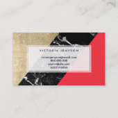 Kundengebundener roter schwarzer visitenkarte (Rückseite)