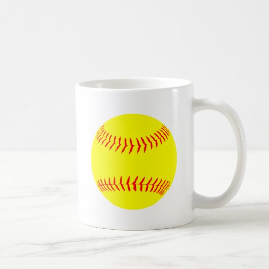 Kundengebundener Softball Kaffeetasse (Rechts)