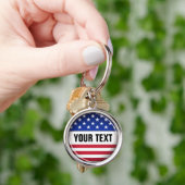 Kundengebundener USA-Schlüsselanhänger Schlüsselanhänger (Hand)