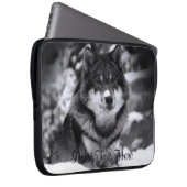 Kundengebundener Wolf-Laptop-Kasten Laptopschutzhülle (Vorne Rechts)