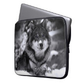Kundengebundener Wolf-Laptop-Kasten Laptopschutzhülle (Vorderseite Links)