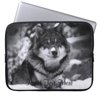 Kundengebundener Wolf-Laptop-Kasten Laptopschutzhülle