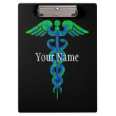 Kundengebundenes blaues klemmbrett (Vorderseite)