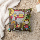 Kundengebundenes blondes behaartes kissen (Decke)