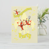 Kundengebundenes Cajun Einladung (Stehend Vorderseite)