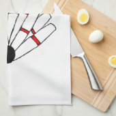 Kundengebundenes Candlepin Bowlings-Tuch Handtuch (Viertel Falte)