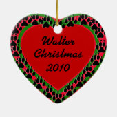 Kundengebundenes Haustier-Foto mit der Tatze Keramikornament (Hinten)