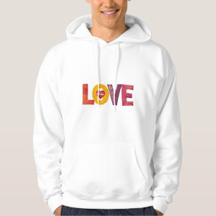 Kundengebundenes künstlerisches Liebesdesign für M Hoodie