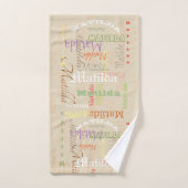 Kundengebundenes Namensbad-Tuch Set-perfekt für Badhandtuch Set (Handtuch)