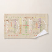 Kundengebundenes Namensbad-Tuch Set-perfekt für Badhandtuch Set (Handtuch)