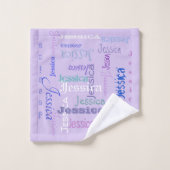 Kundengebundenes Namensbad-Tuch Set-perfekt für Badhandtuch Set (Waschlappen)