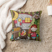 Kundengebundenes rotes behaartes kissen (Decke)