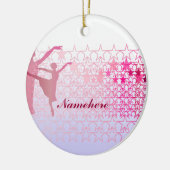 Kundengerecht: Ballerina Keramik Ornament (Links)