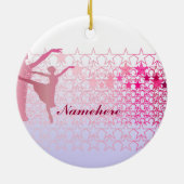 Kundengerecht: Ballerina Keramik Ornament (Hinten)
