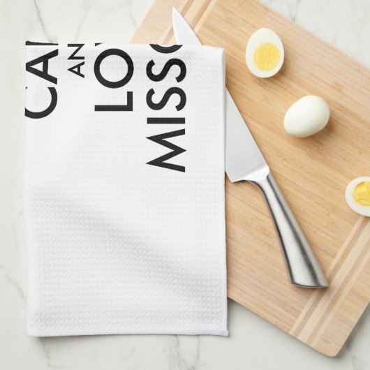 Kundengerecht BEHALTEN Sie RUHE und LIEBE MISSOURI Handtuch (Viertel Falte)