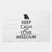Kundengerecht BEHALTEN Sie RUHE und LIEBE MISSOURI Handtuch (Horizontal)