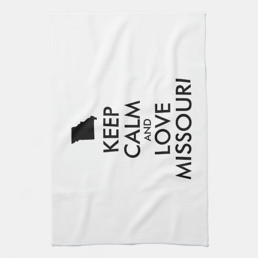 Kundengerecht BEHALTEN Sie RUHE und LIEBE MISSOURI Handtuch (Vertikal)