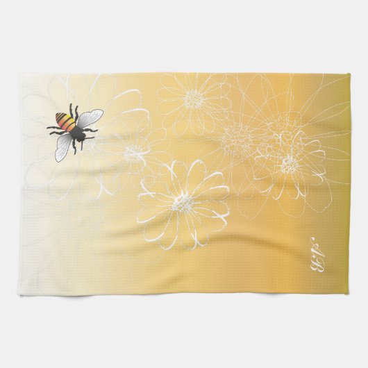 Kundengerecht: Biene Handtuch (Horizontal)