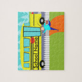 Kundengerecht das anziehende Schulbus-Puzzlespiel Puzzle (Vertikal)