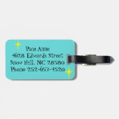 Kundengerecht, den Schulbus-Gepäckanhänger fangend Gepäckanhänger (Rückseite horizontal)