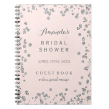 Kundengerecht erröten rosa Brautparty-Gast-Buch