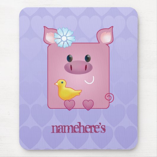 Kundengerecht: Fräulein Piggy Mousepad (Vorne)
