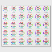 Kundengerecht "Ihr Logo hier " Geschenkpapier (Flach)