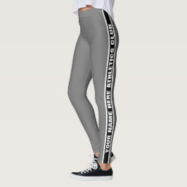 Kundengerecht Ihre Verein-Namen-gestreiften Leggings