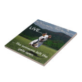 Kundengerecht "leben Sie wie jemand…" Fliese (Seite)