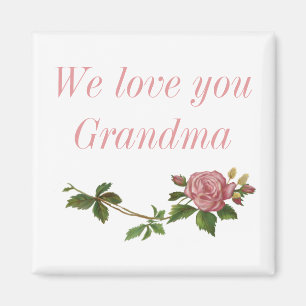 Kundengerecht mit Vintager rosa Rose Magnet