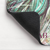 Kundengerecht: Pfaufedern Mousepad (Ecke)