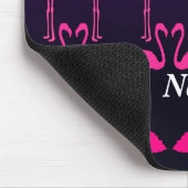 Kundengerecht: Rosa Flamingo Mousepad (Ecke)