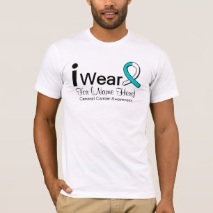 Kundengerecht trage ich Gebärmutterkrebs-Band T-Shirt