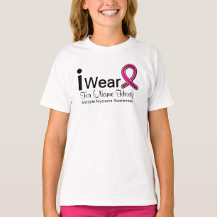 Kundengerecht trage ich Myeloma-Band T-Shirt