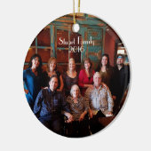 Kundengerechte 2 versahen Weihnachtsverzierung Keramik Ornament (Links)