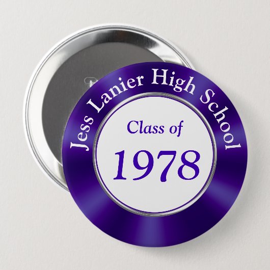 Kundengerechte 4 Zoll Klassen-Wiedersehen-Knöpfe Button (Vorne & Hinten)